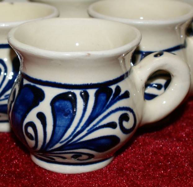 Canita ceramica de tuica specifica Corund - Transilvania - 35 ml